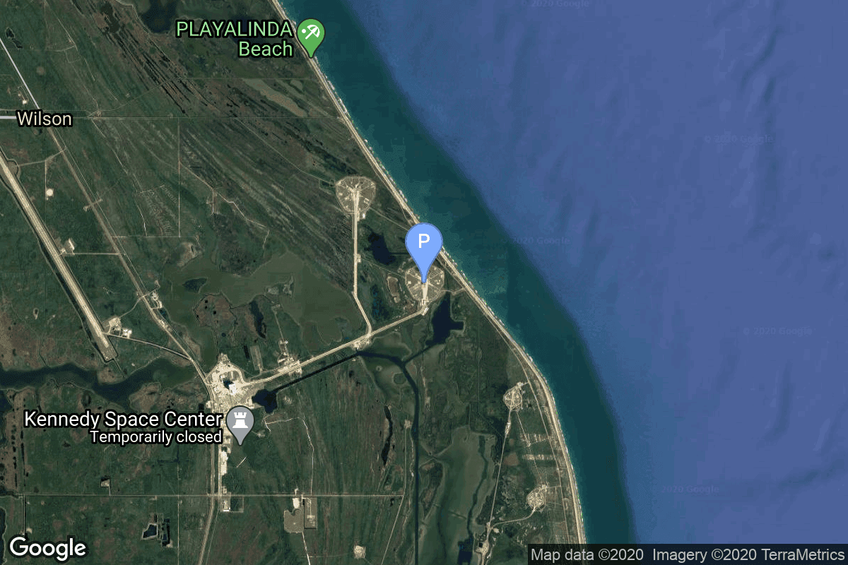 Map of Kennedy Space Center, FL, USA